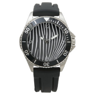 Zebrafell Armbanduhr