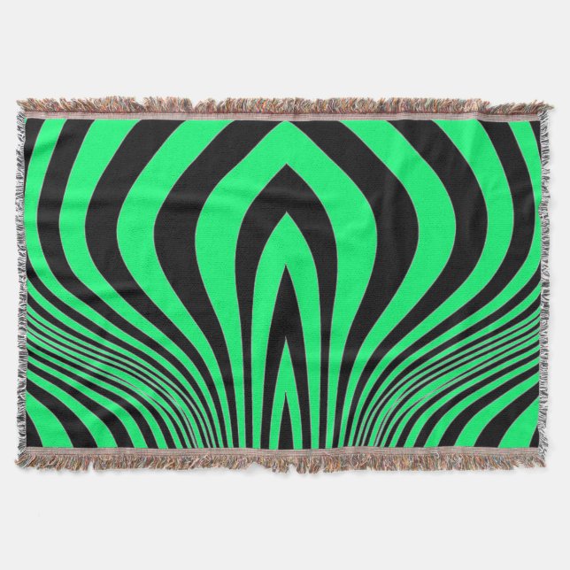 Zebrafell-Druck-Textur-Muster Decke (Vorderseite)