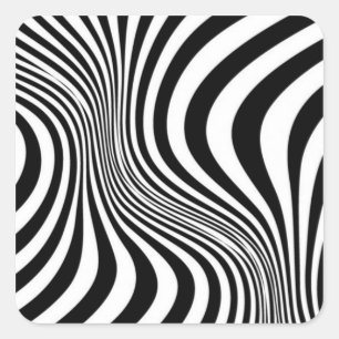 Zebrafell-Druck-Textur-Muster Quadratischer Aufkleber