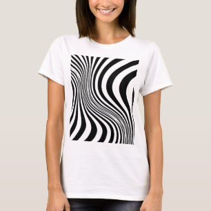 Zebrafell-Druck-Textur-Muster T-Shirt