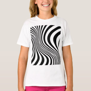 Zebrafell-Druck-Textur-Muster T-Shirt