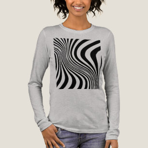 Zebrafell-Druck-Textur-Muster Tri-Blend Shirt