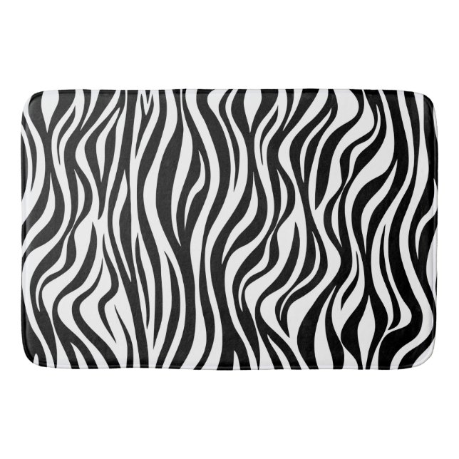 Zebrafelldruck Badematte (Vorderseite)