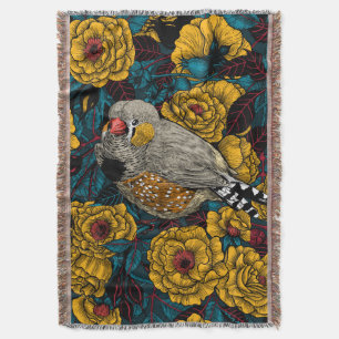 Zebrafinch und Rose Decke