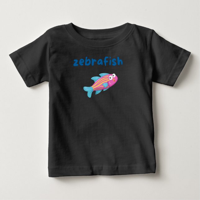 Zebrafisch Baby T-shirt (Vorderseite)