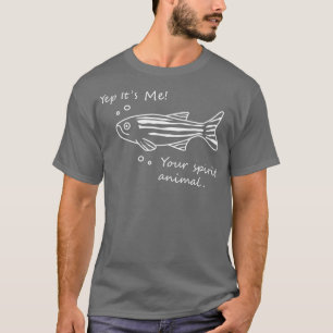 Zebrafish Geist Tier dunkler Hintergrund T-Shirt
