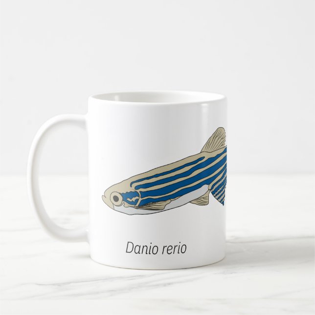 Zebrafish-Tasse Kaffeetasse (Links)