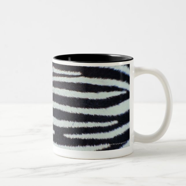 Zebrahautoberfläche Zweifarbige Tasse (Rechts)