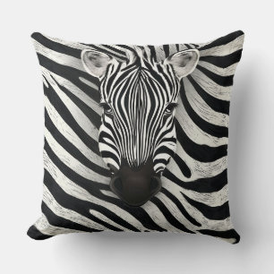 Zebrakopf Für Sofa-Bett-Dekor Kissen