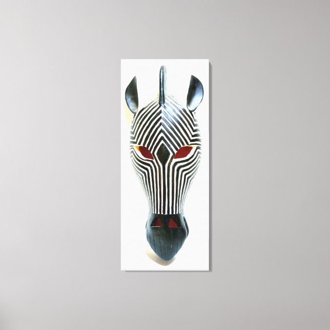 Zebramaske Leinwanddruck (Vorderseite)