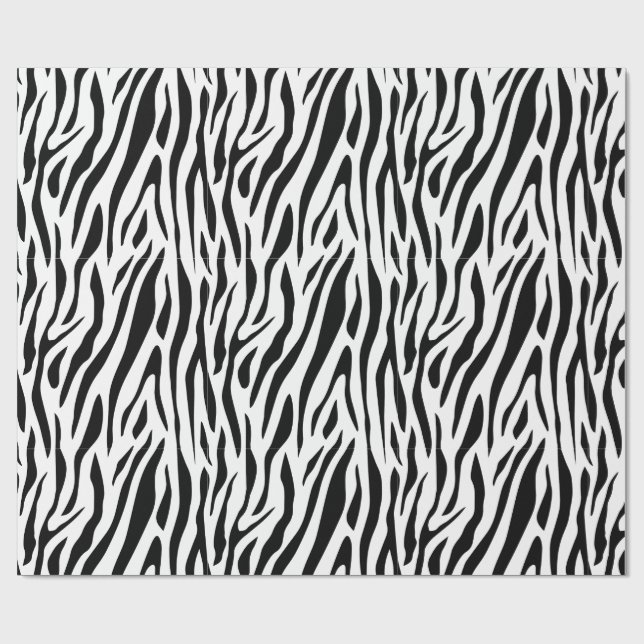 Zebramuster Geschenkpapier (Flach)