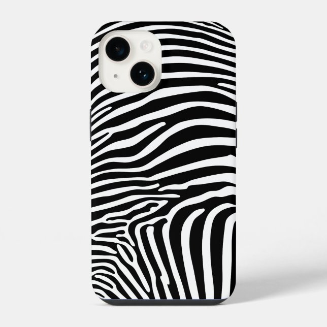 Zebramuster iPhone Hülle (Rückseite)