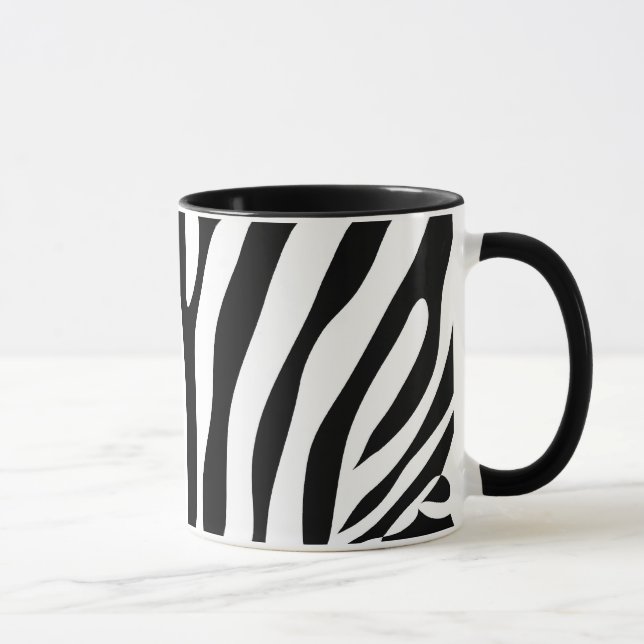 Zebramuster-Mehrfachverbindungsstelleneinzelteile Tasse (Rechts)