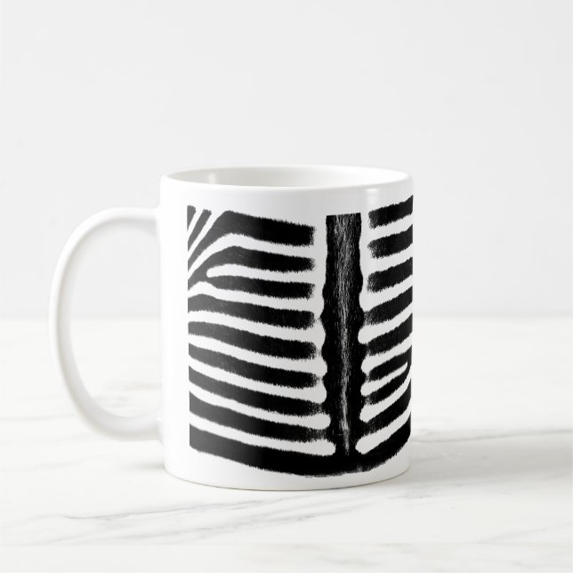 Zebramuster (schwarz) tasse (Links)