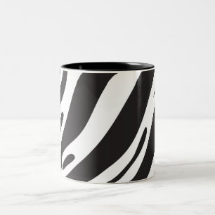 Zebramuster Zweifarbige Tasse