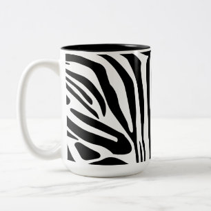 Zebramuster Zweifarbige Tasse
