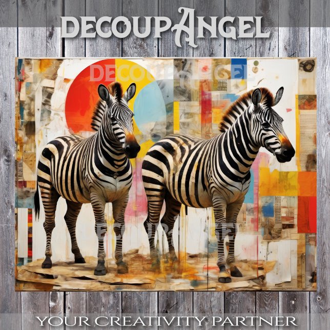 Zebras Art Decoupage Seidenpapier (Von Creator hochgeladen)