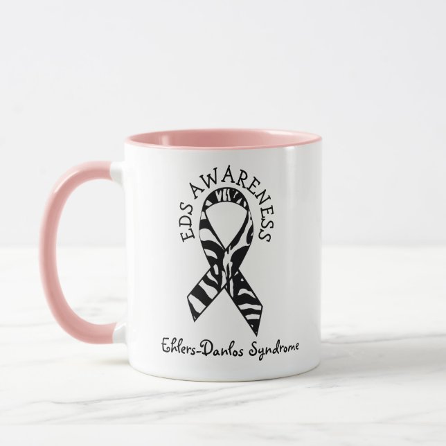 Zebras EDS Ehlers-Danlos-Syndrom Kaffeepause Tasse (Links)