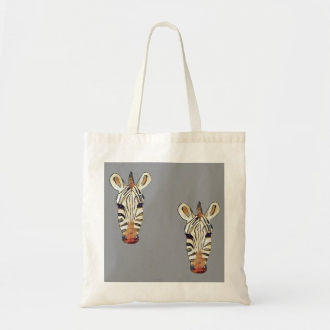 Zebra's Head Tote Bag Tragetasche (Vorne)