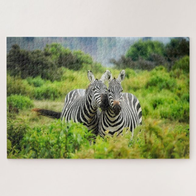 Zebras in freier Wildbahn Puzzle (Horizontal)