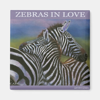 ZEBRAS IN LIEBE MAGNET