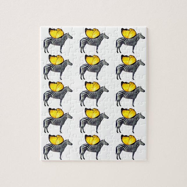Zebras Jigsaw Puzzle 8 Zoll x 10 Zoll (110 Stück) (Vertikal)