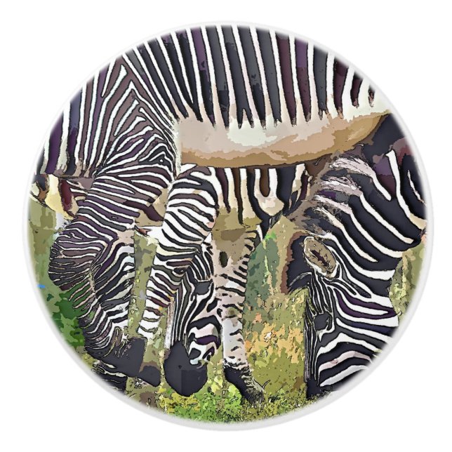 ZEBRAS KERAMIKKNAUF (Vorderseite)