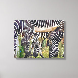 ZEBRAS LEINWANDDRUCK