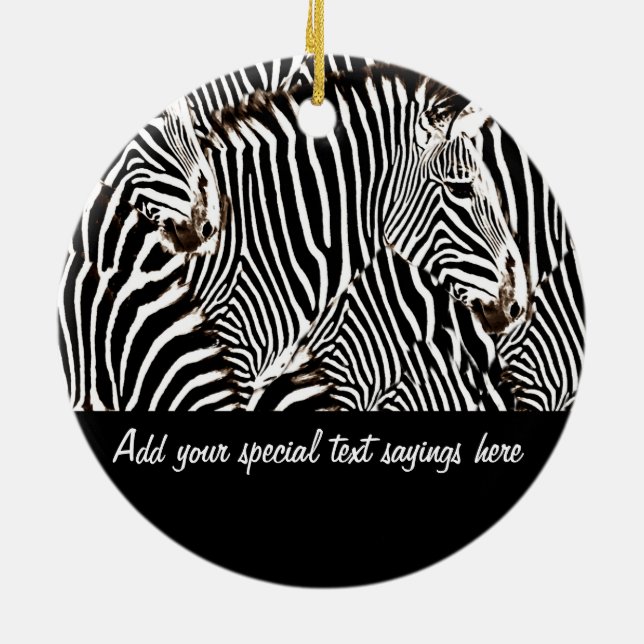 Zebras Liebe_ Keramikornament (Hinten)
