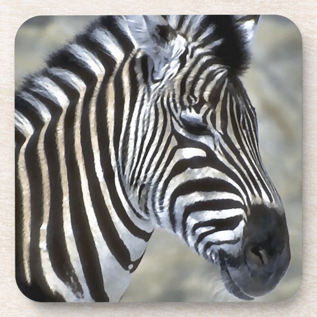 Zebras Lovers Art Untersetzer (Vorderseite)