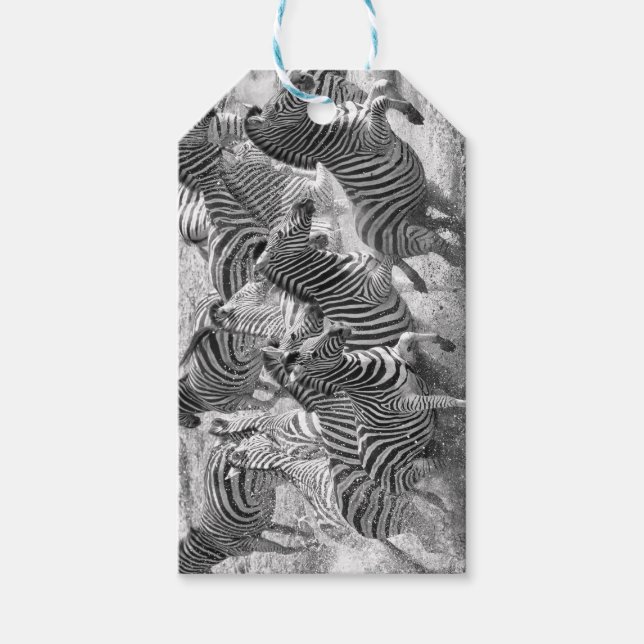Zebras running geschenkanhänger (Vorderseite)