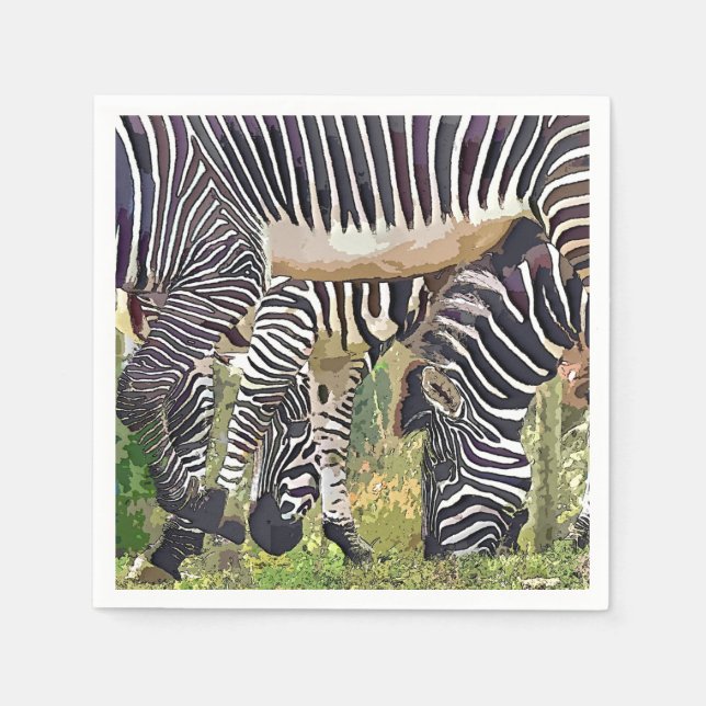 ZEBRAS SERVIETTE (Vorderseite)