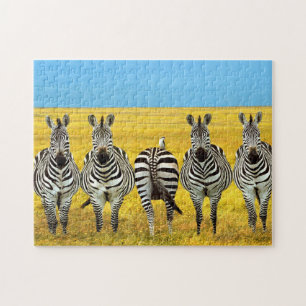 Zebras-Spiel-Puzzlespiel Puzzle