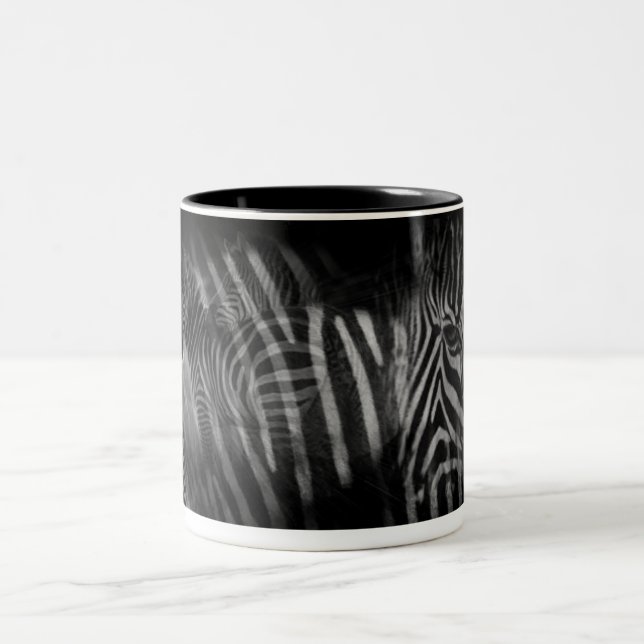 Zebras-Tasse Zweifarbige Tasse (Mittel)
