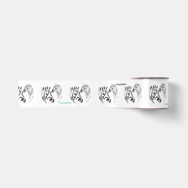 Zebras Wild Animal Satinband (Vorderseite)