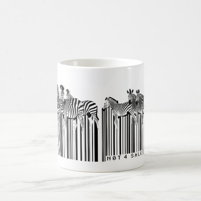 Zebrasbarcode Kaffeetasse (Mittel)