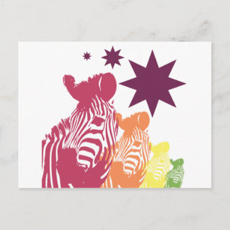 Zebrastar Postkarte