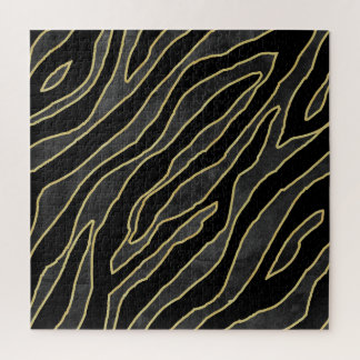 Zebrastreifen: Abstraktes Monochrom Nahtlos. Puzzle