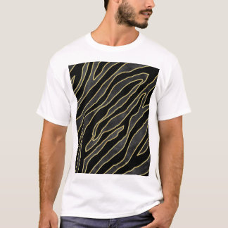 Zebrastreifen: Abstraktes Monochrom Nahtlos. T-Shirt