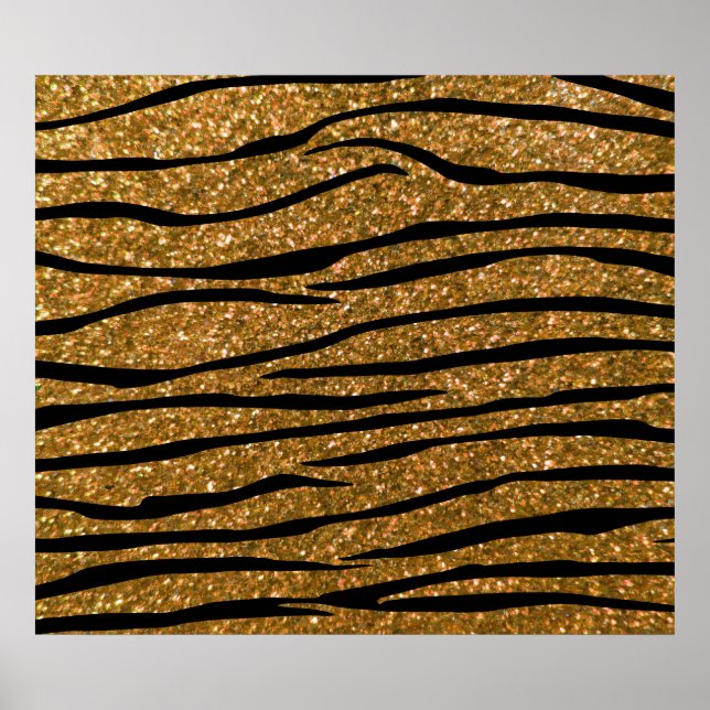 Zebrastreifen aus Glitzer Poster (Vorne)