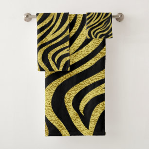 Zebrastreifen Badhandtuch Set