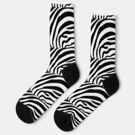 Zebrastreifen-Dekoration Socken