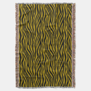 Zebrastreifen im Safari-Stil Schwarz und Braun Decke