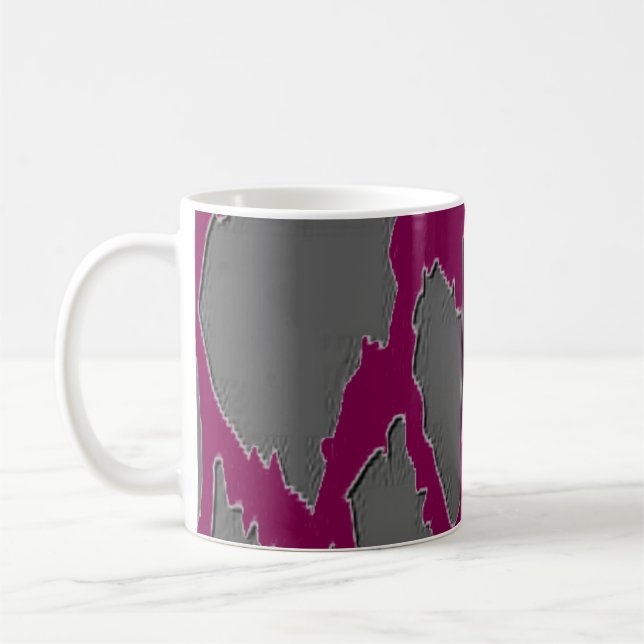 Zebrastreifen-Kaffeemaschine Kaffeetasse (Links)