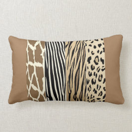 Zebrastreifen-Kissen für Beige-Tiere Lendenkissen