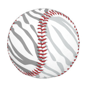 Zebrastreifen Klicken Sie, um die Farbe Grau anzup Baseball