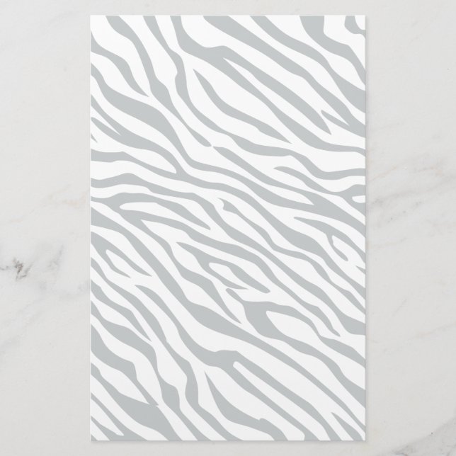 Zebrastreifen Klicken Sie, um die Farbe Grau anzup Briefpapier (Vorderseite)