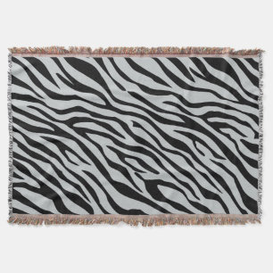 Zebrastreifen Klicken Sie, um die Farbe Grau anzup Decke