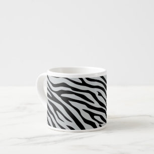 Zebrastreifen Klicken Sie, um die Farbe Grau anzup Espressotasse