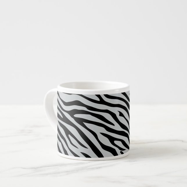 Zebrastreifen Klicken Sie, um die Farbe Grau anzup Espressotasse (Vorderseite Links)